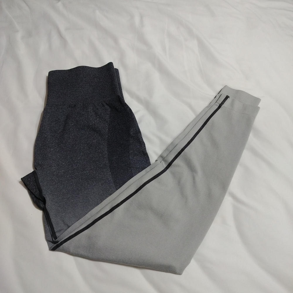 Shades Of Gray Leggings Womens XL Athletic Athleasure Gym Casual Comfort